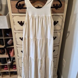 Everlane The Weekend Ivory Tiered Dress